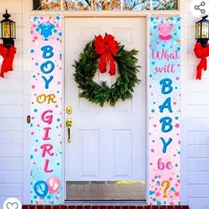 Hanging Signs for Gender Reveal